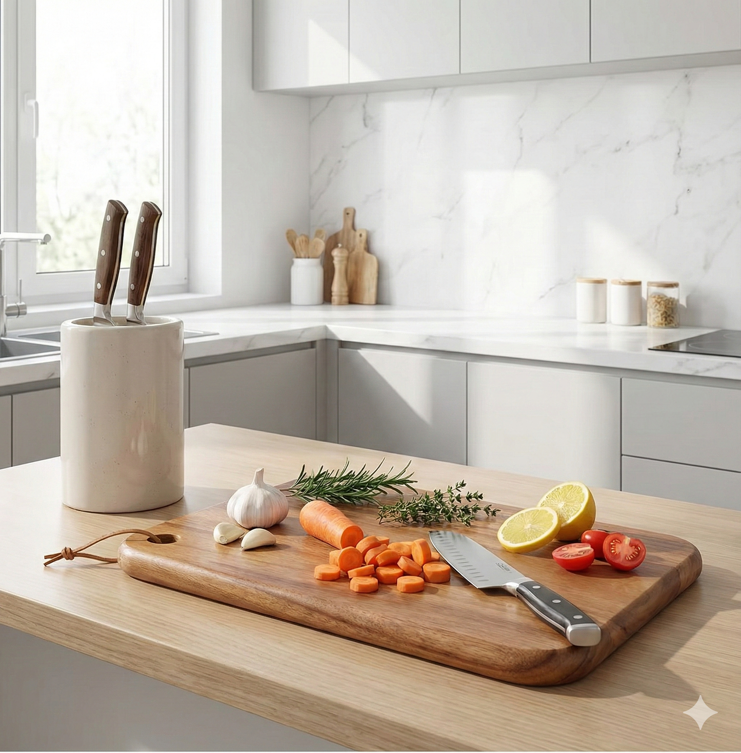 Acacia Wood Chopping Board - 30×20cm