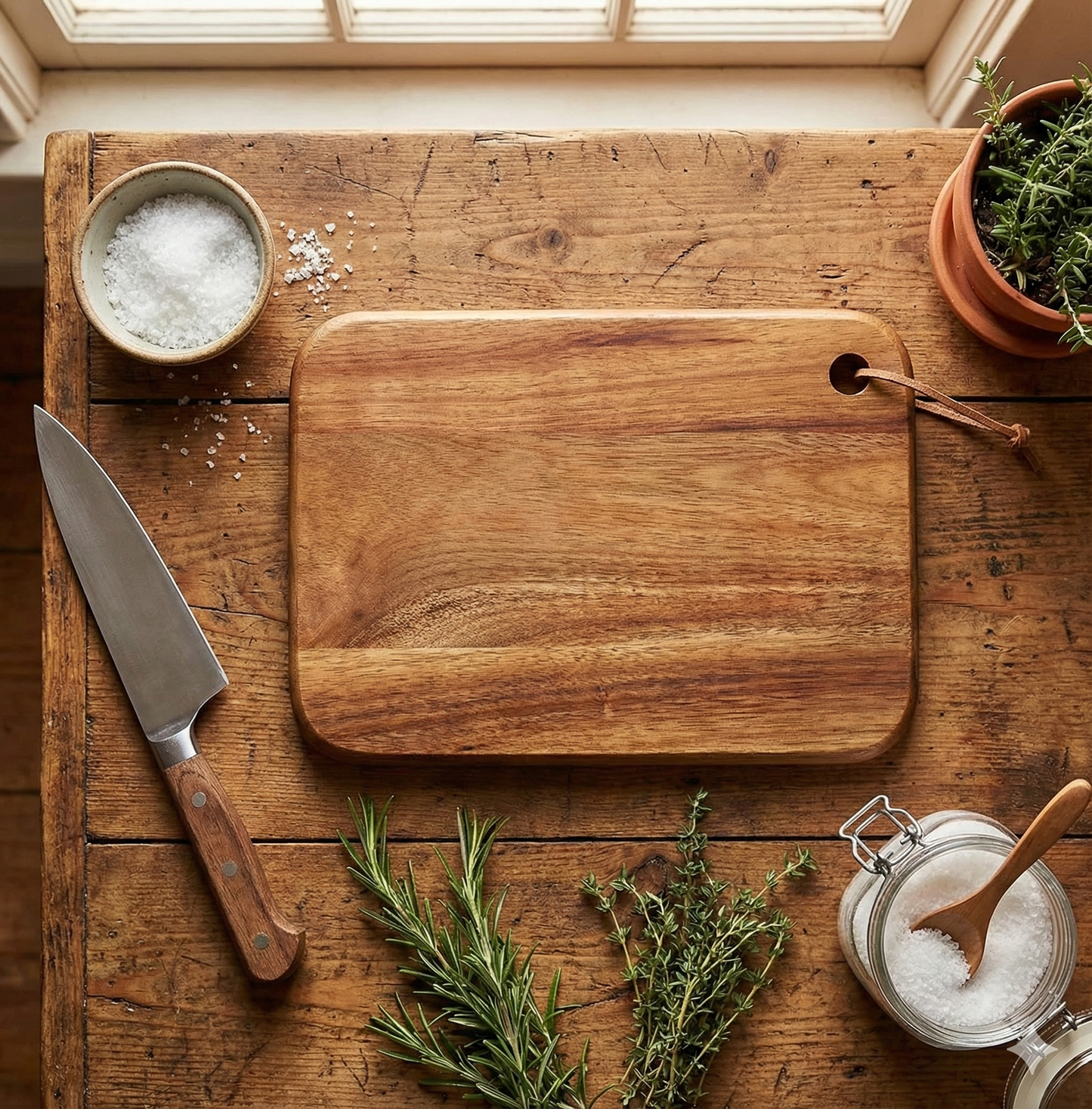 Acacia Wood Chopping Board - 30×20cm